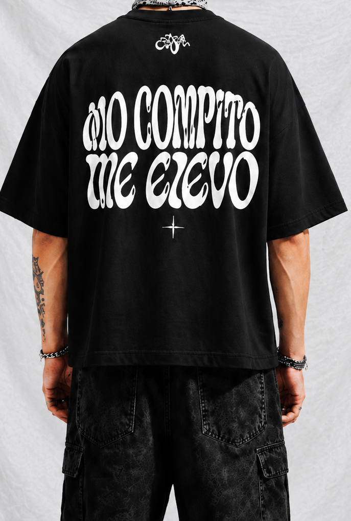 ELEVA “No Compito Me Elevo” Oversized Tee